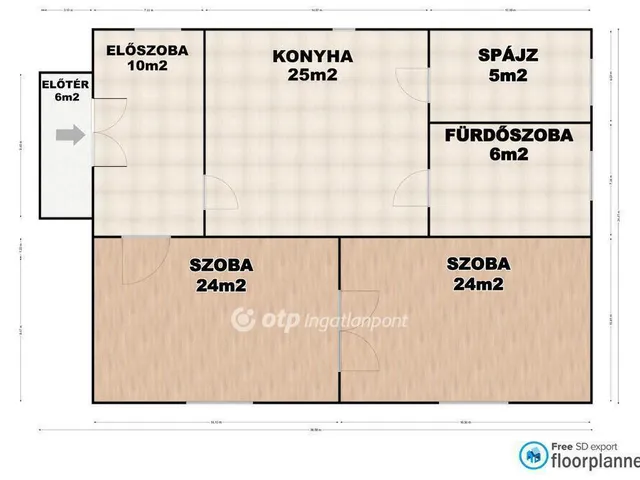 Eladó ház Hosszúpályi 100 nm