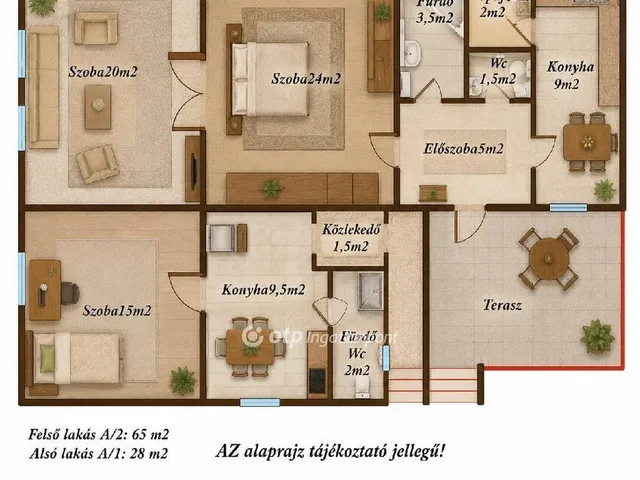 Eladó lakás Debrecen, Belváros 93 nm
