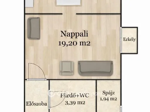 Kiadó lakás Debrecen 50 nm