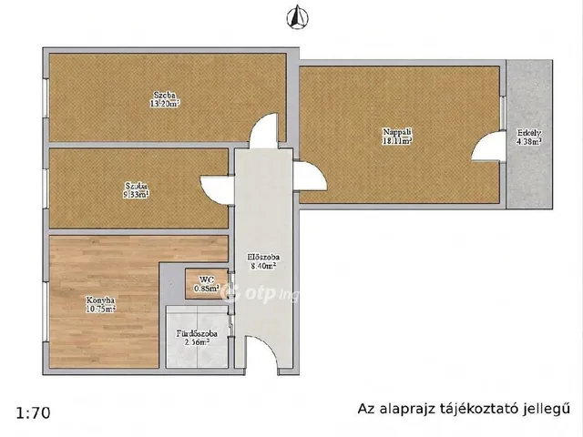 Eladó lakás Nyíregyháza 65 nm