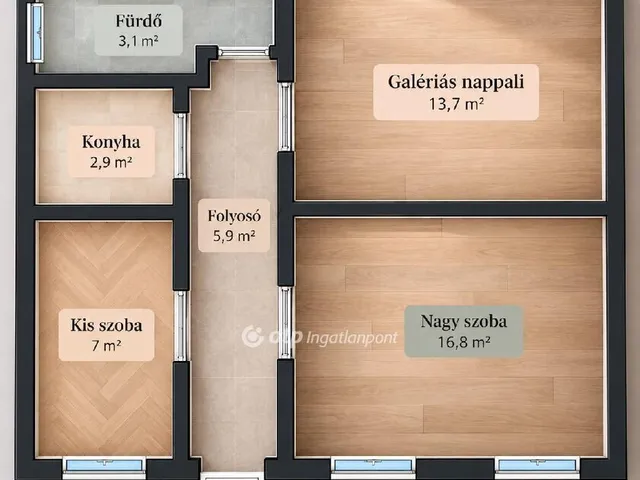 Eladó lakás Debrecen 49 nm
