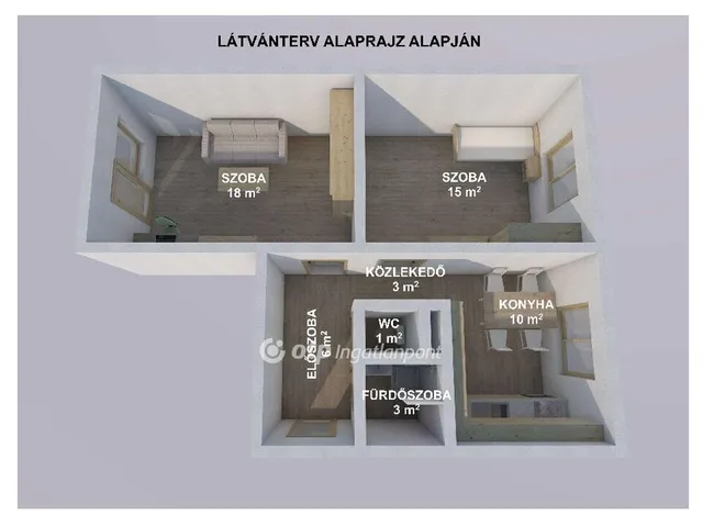 Eladó lakás Berettyóújfalu 53 nm