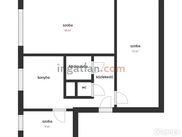 Kiadó lakás Szombathely 58 nm