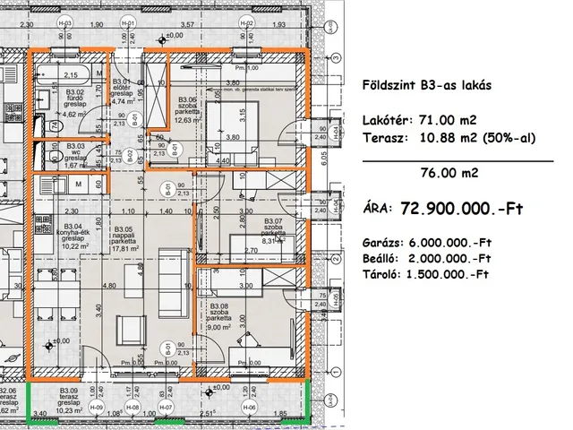 Eladó lakás Sopron 76 nm