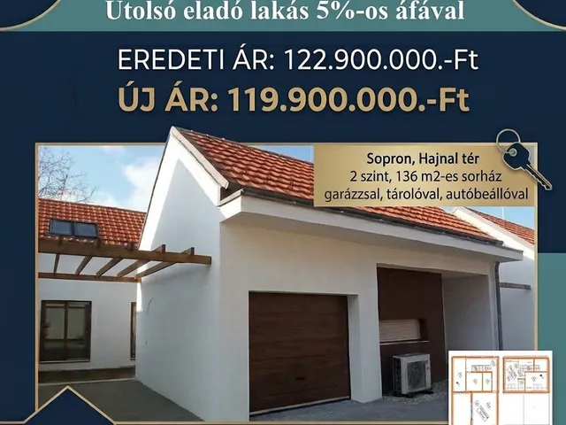Eladó lakás Sopron 136 nm