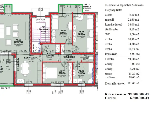 Eladó lakás Sopron 111 nm