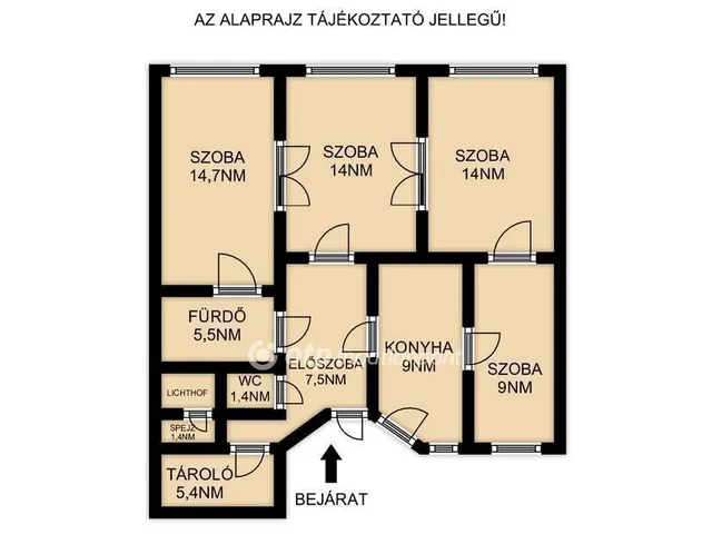 Eladó lakás Budapest I. kerület 83 nm