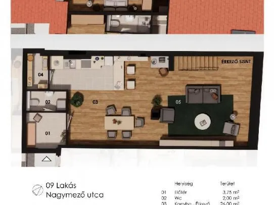 Eladó lakás Budapest VI. kerület 87 nm