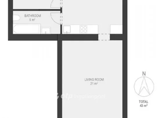 Eladó lakás Budapest VIII. kerület 43 nm