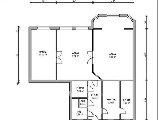 Eladó lakás Budapest VIII. kerület, Corvin negyed 113 nm