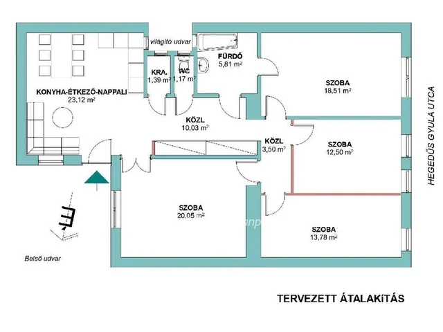 Eladó lakás Budapest XIII. kerület 109 nm