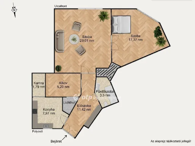 Eladó lakás Budapest IX. kerület 76 nm