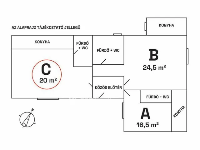 Eladó lakás Budapest VIII. kerület 20 nm