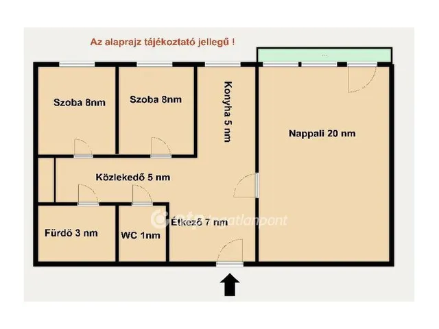 Eladó lakás Budapest III. kerület 57 nm