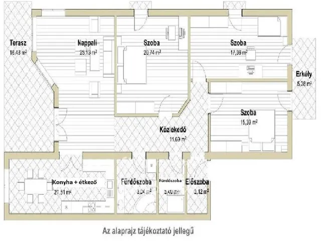 Eladó lakás Budapest II. kerület 125 nm