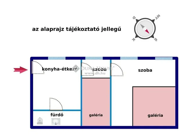 Eladó lakás Budapest VI. kerület, Nagykörúton belüli terület 46 nm