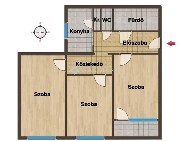Eladó lakás Budapest III. kerület, Óbuda 68 nm