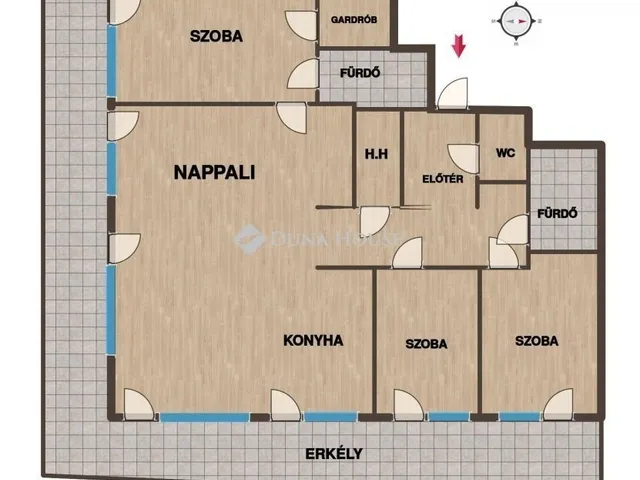 Kiadó lakás Budapest XI. kerület, Nádorkert 110 nm