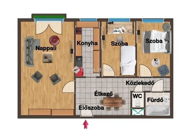 Eladó lakás Budapest III. kerület, Békásmegyer 57 nm