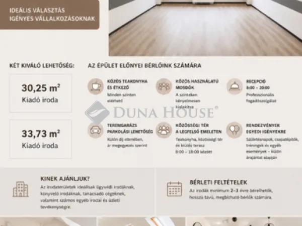 Kiadó kereskedelmi és ipari ingatlan Budapest II. kerület 30 nm