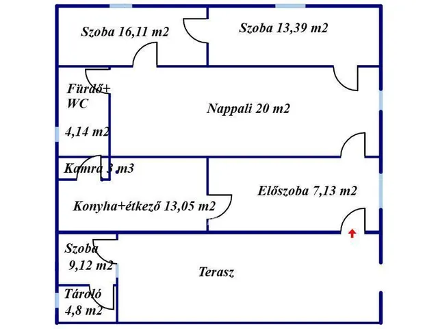 Eladó ház Tiszalök 90 nm