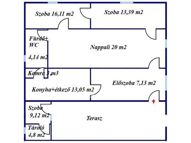 Eladó ház Tiszalök 90 nm