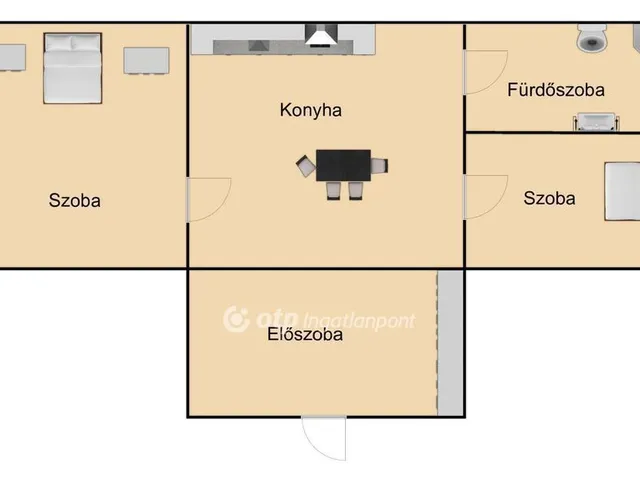 Eladó ház Újfehértó, Mályváskert 48 nm