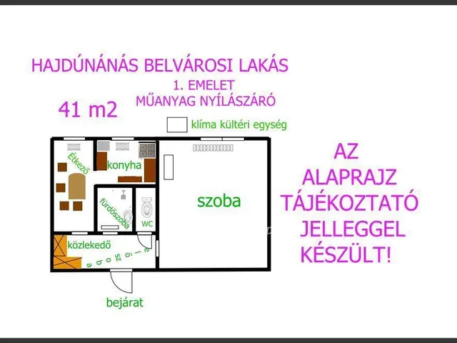 Eladó lakás Hajdúnánás 41 nm