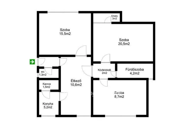 Eladó lakás Hajdúnánás 75 nm