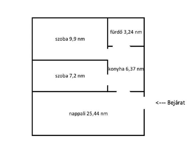 Eladó lakás Nyíregyháza 52 nm