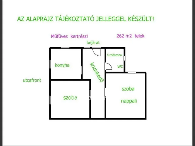 Eladó ház Hajdúböszörmény 55 nm