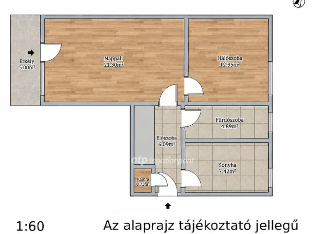Eladó lakás Nyíregyháza 55 nm