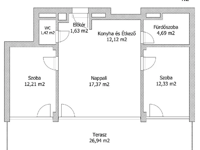 Eladó lakás Keszthely 75 nm