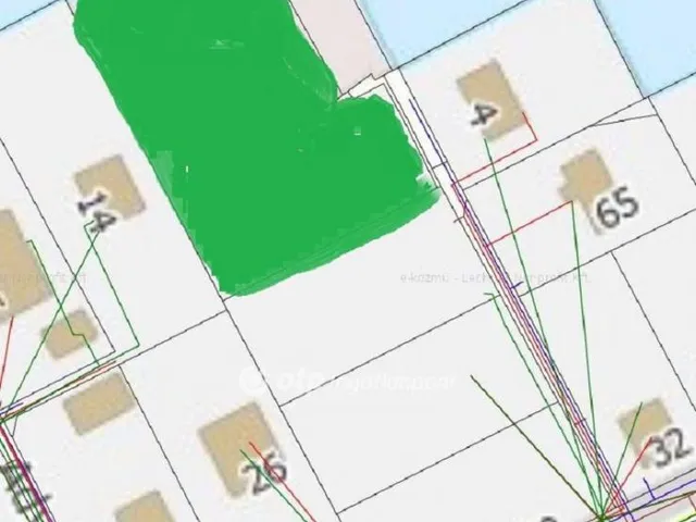 Eladó telek Balatonfenyves 1515 nm