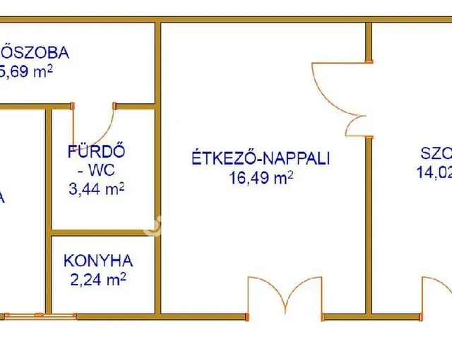 Eladó lakás Komló 50 nm