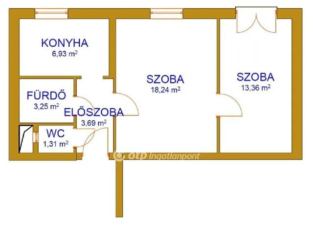 Eladó lakás Komló 48 nm