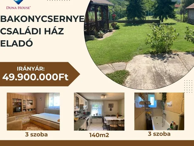 Eladó ház Bakonycsernye 140 nm