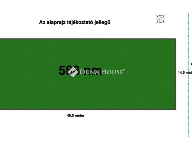 Eladó telek Sárisáp 588 nm
