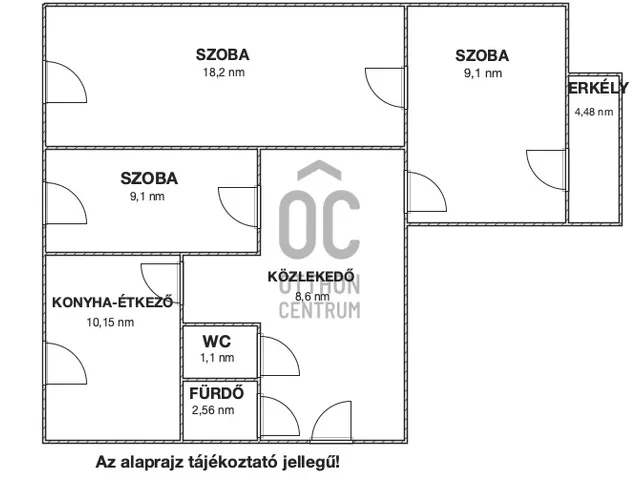 Eladó lakás Hajdúszoboszló 58 nm
