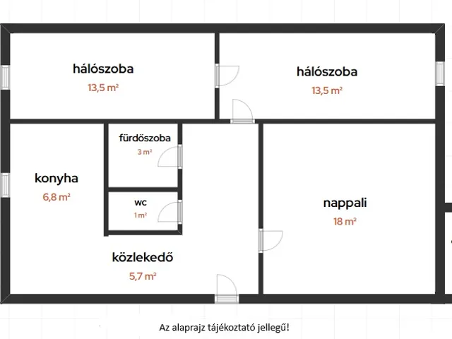 Eladó lakás Debrecen, Belváros 63 nm