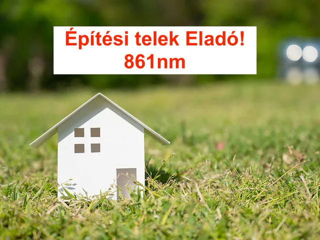 Eladó telek Debrecen, Epreskert 861 nm