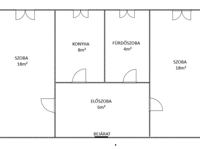 Kiadó lakás Debrecen, Libakert 54 nm