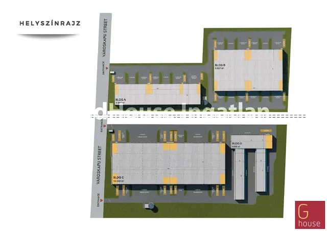 Kiadó kereskedelmi és ipari ingatlan Budapest XV. kerület, LogStar Park -logisztikai központ, gyárcsarnok-cégközpont 5591 nm