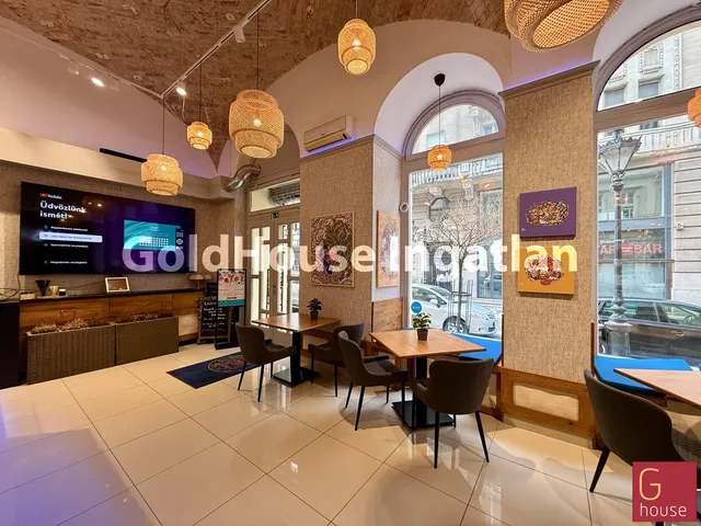 Kiadó kereskedelmi és ipari ingatlan Budapest V. kerület, Bazilikánál MELEG-KONYHÁS 119 nm