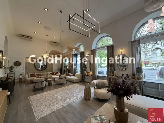 Kiadó kereskedelmi és ipari ingatlan Budapest V. kerület, Belváros, Presztízs értékű SAROK üzlet 652 nm