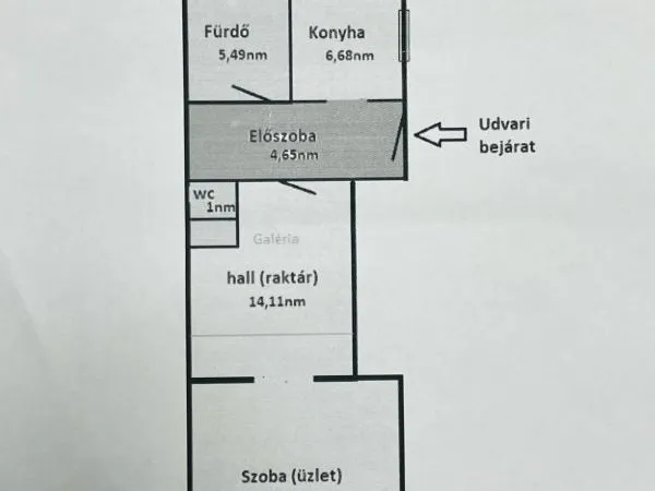Eladó lakás Budapest VII. kerület 60 nm