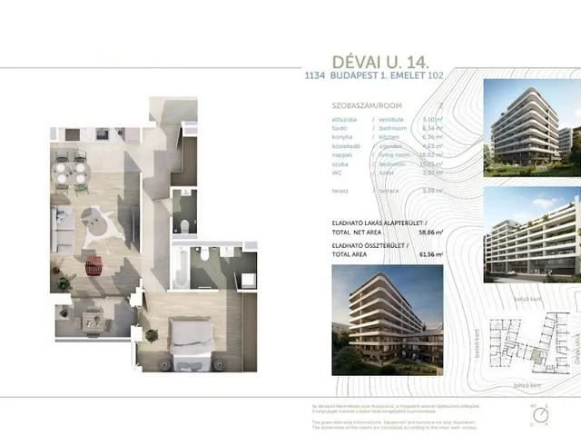 Eladó lakás Budapest XIII. kerület 60 nm