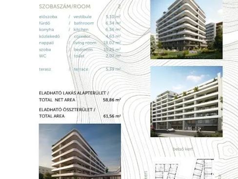 Eladó lakás Budapest XIII. kerület 60 nm