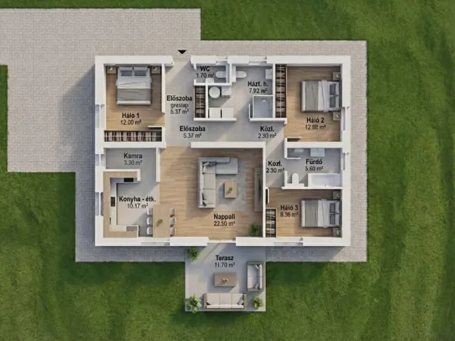 Eladó ház Pusztaszabolcs 106 nm