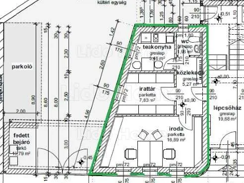 Eladó kereskedelmi és ipari ingatlan Keszthely 38 nm